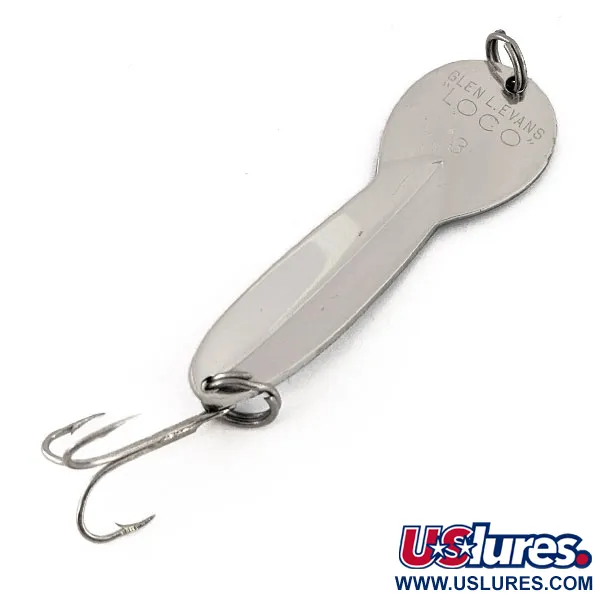 Glen Evans Loco 3 Ondulante, Nickel / Blu, 17g, Inserto Prisma, #13100