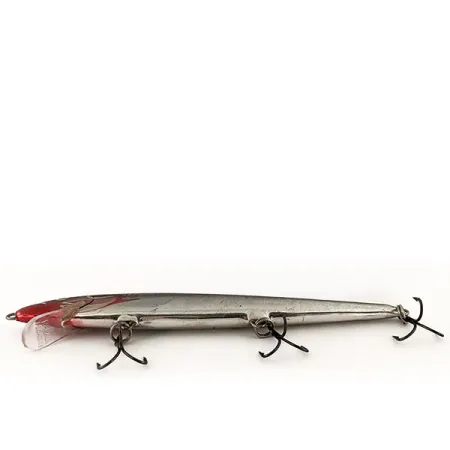 Rapala Husky Floating 13 Minnow, Chrome Red Head, 9g, Balsa, #13120