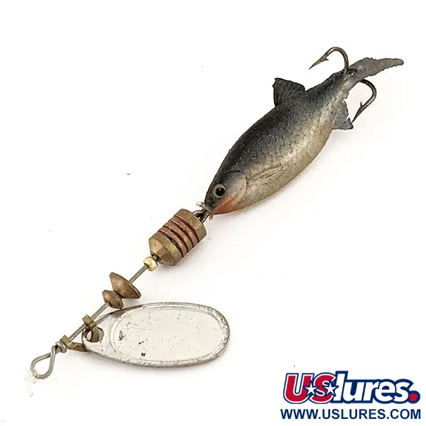 Mepps Comet Mino 1 Cucchiaino, Argento, 4.6g, Pesce Gomma, #13127