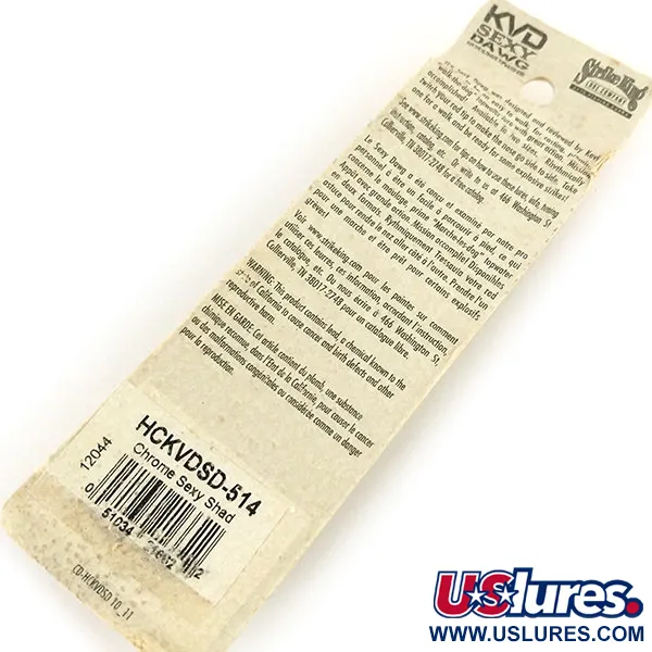 Strike King KVD Sexy Dawg Walker, Sexy Shad, 21g, Rattlin, #13185