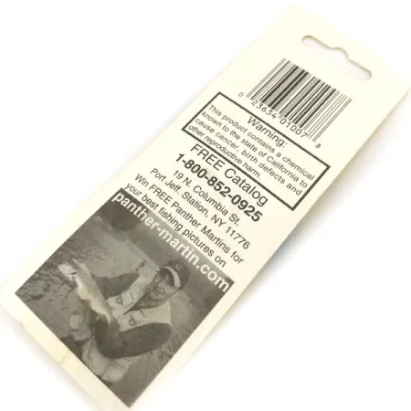 Panther Martin 2a Cucchiaino, Giallo/Rosso, 1,77g, Pala Argento, #13190