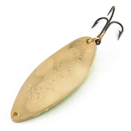 Little Cleo (Hula Girl) Ondulante, Oro/Verde, 21g, Logo Seneca, #13241