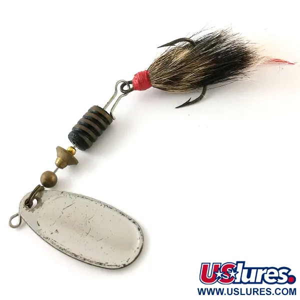 Mepps Comet 3 Dressed Cucchiaino, Argento, 6,5g, Vintage 1960s, #13278