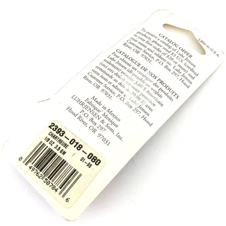 Luhr Jensen Hot Tail, 3,5g Giallo / Nickel, Cucchiaino Rotante #13622