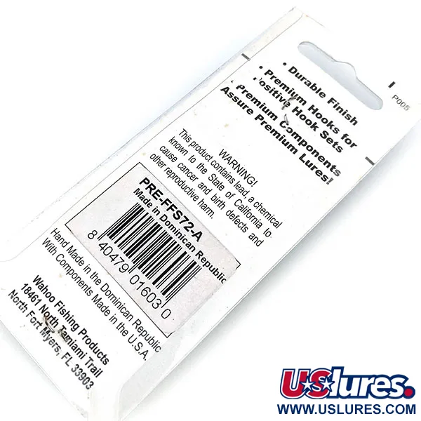 Wahoo Key Largo Swim'n Fin, 1/4oz (7g) Blu, Cucchiaino da pesca #22375