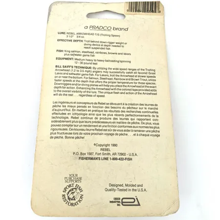 Rebel Arrowhead Cucchiaino da traina, Nero, 17 g, #24482