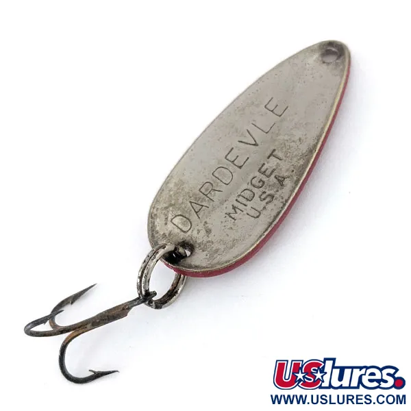 Eppinger Dardevle Midget, 6g Rosso / Bianco / Nickel, Ondulante #15017