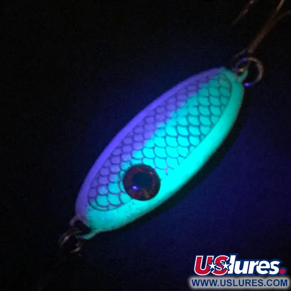 Bomber Slab Spoon UV, 42g, Lime Green Silver, Ondulante da Jigging #15471