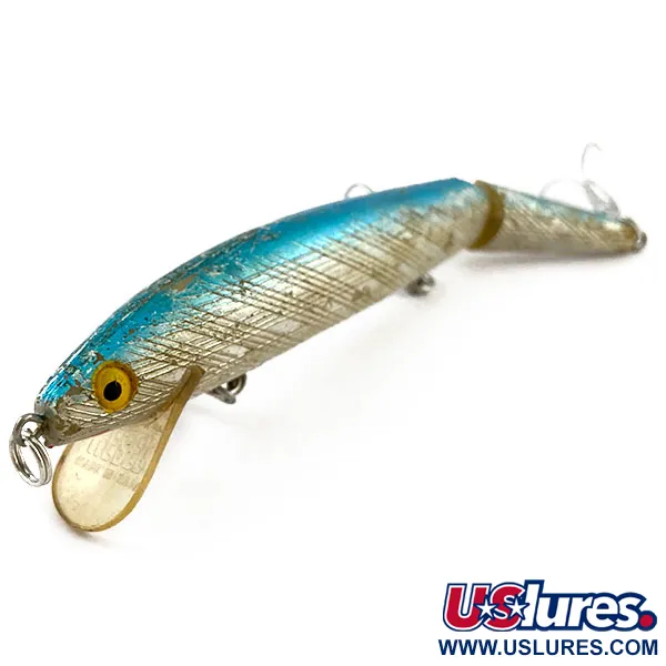 Rebel Floater Jointed J12, Argento / Blu, 9g, Minnow Snodato #15551
