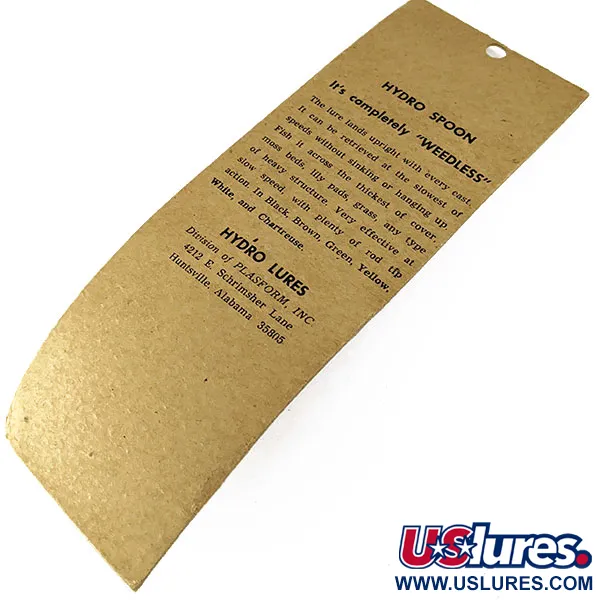 Hydro Lures Hydro Spoon, 11g Verde/Nero, Esca Antialga #16752