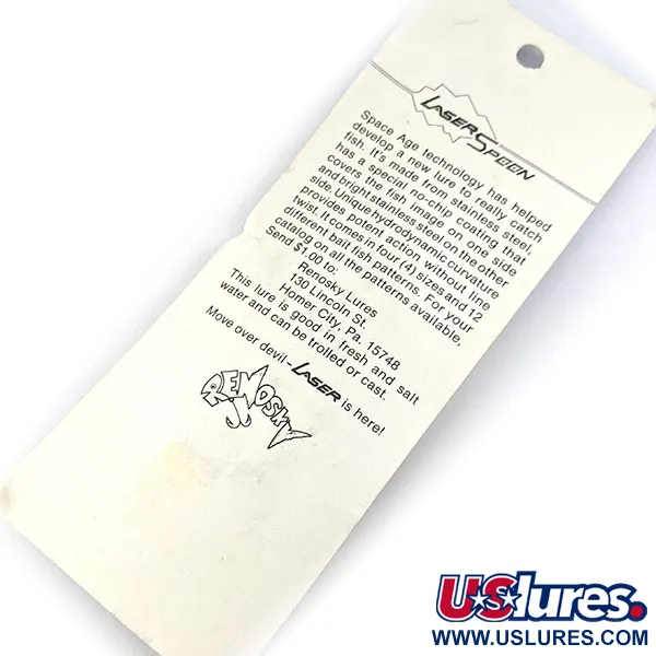 Renosky Laser Spoon, Oro e Nero, 7g, Ondulante #20308