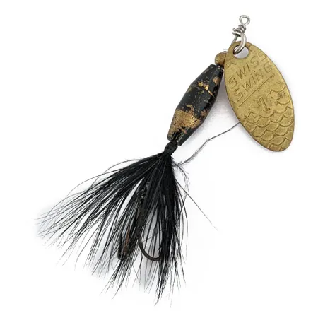 Renosky Lures Swiss Swing 1, Gold 3,5g, Cucchiaino Rotante #17292