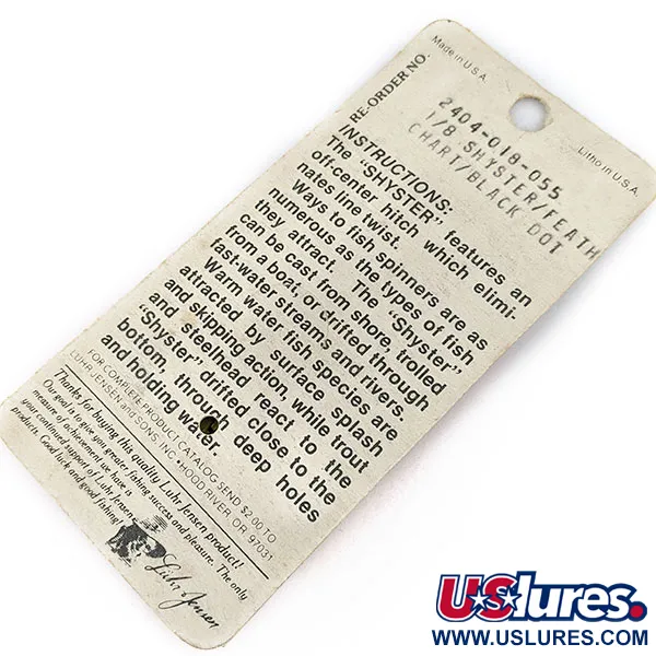 Luhr Jensen Shyster, 3,5g Oro/Chartreuse, Cucchiaino rotante #17309