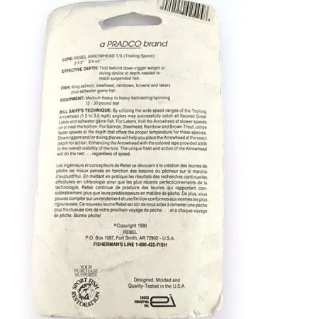 Rebel Arrowhead, 17g Nero, Cucchiaino da Traina #17547