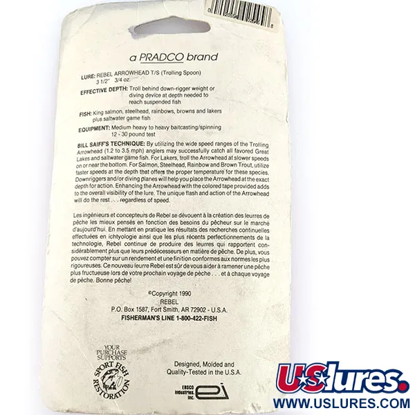 Rebel Arrowhead, 17g Nero, Cucchiaino da Traina #17547