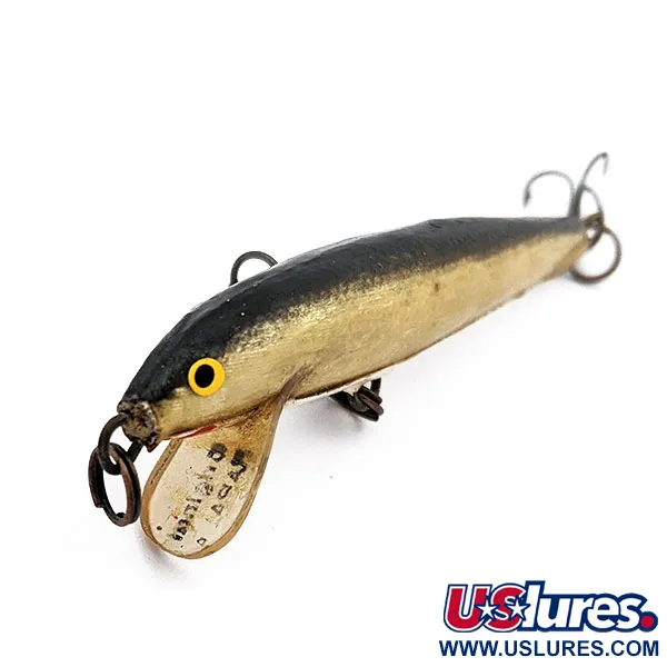 Rapala Original Floater F6, Oro, 3g, Esca Artificiale Galleggiante #17902