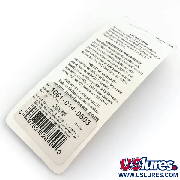 Luhr Jensen Maisie, Shoshone/Brass, 7g, Cucchiaino Ondulante #18029