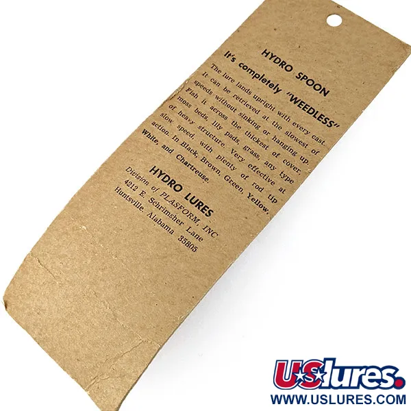 Hydro Lures Hydro Spoon, 11g nero/verde, ondulante da superficie antialga #18150