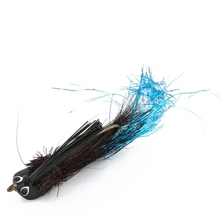 Wahoo Bucktail Jig, 17g, Nero/Blu, Esca Artificiale #18708