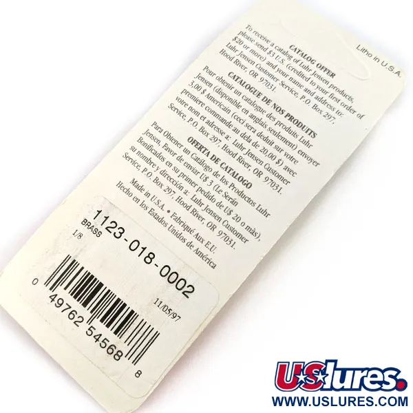 Luhr Jensen Lil' Kroc (Krocodile Stubby), 4,5g Oro, Cucchiaino Ondulante #18727