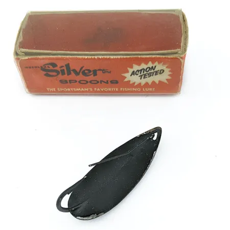 Atlantic Lures Silver Spoon, 7g, Nero Opaco, Ondulante #18729