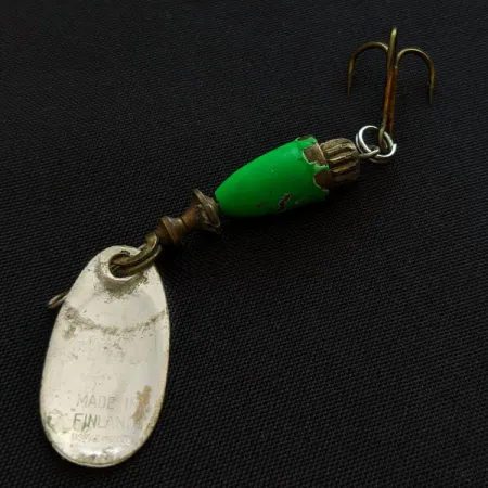 Blue Fox Super Vibrax 1, Argento e Verde, 4g, Cucchiaino Rotante #18815