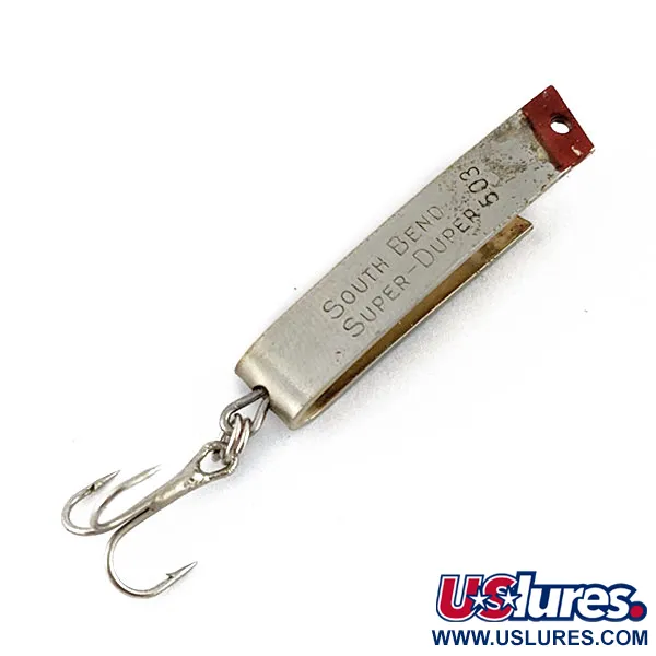 South Bend Super-Duper 503, 4,3g nichel/oro/rosso, Cucchiaino #18868