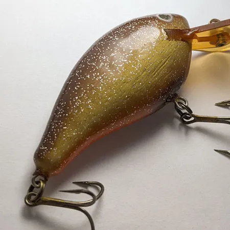 Strike King Charles Spence Balsa King, 10g, Marrone/Arancione, Crankbait Vintage #19087