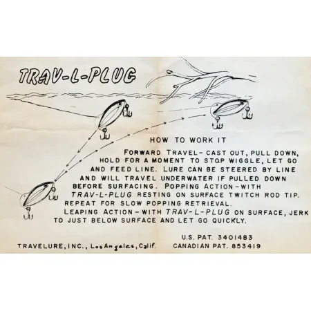 TraveLure Trav-L-Plug, Verde, 21g, Esca Vintage #21521