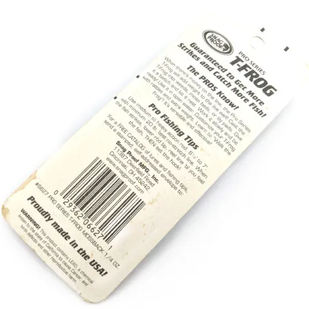 Snag Proof Pro series T-Frog, 7g (1/4 oz), Mossback, Esca Topwater #19757