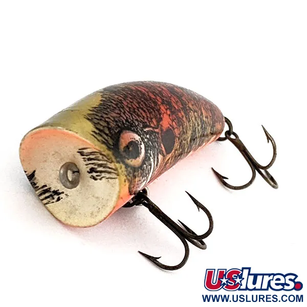Lazy Ike Chug Ike, 9.5g, Arancione e Giallo, Popper Topwater Vintage #19773