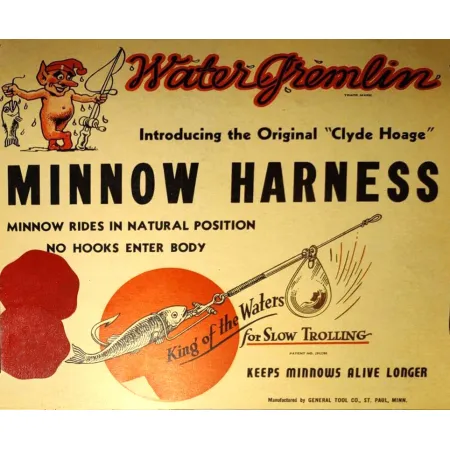 Water Gremlin minnow harness, 5,5 g nichel, montatura traina #19863