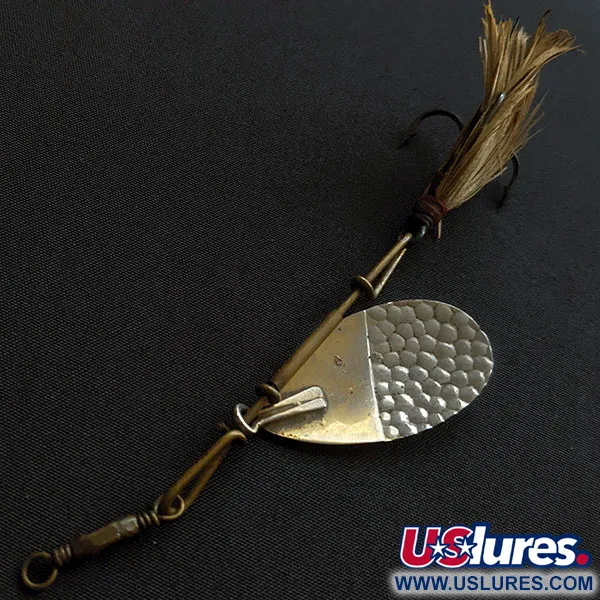 W.T. J. Lowe spinner #4 (1890s), argento, 7g, cucchiaino rotante vintage #19886