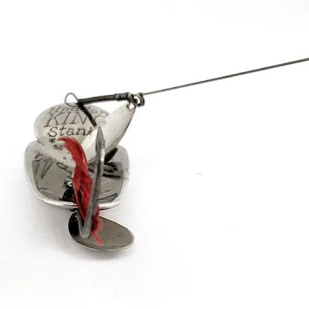 Heddon King Stanley, 21g nickel/rosso, Cucchiaino #19938