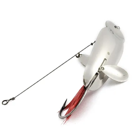 Heddon King Stanley, 21g nickel/rosso, Cucchiaino #19938