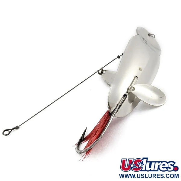 Heddon King Stanley, 21g nickel/rosso, Cucchiaino #19938