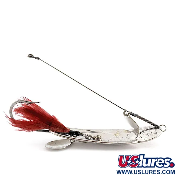 Heddon King Stanley, 21g nickel/rosso, Cucchiaino #19938