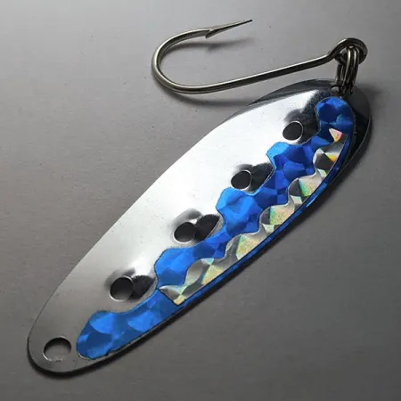 Heddon Sounder, 5,5g Nichel/Blu, Cucchiaino da traina #19981