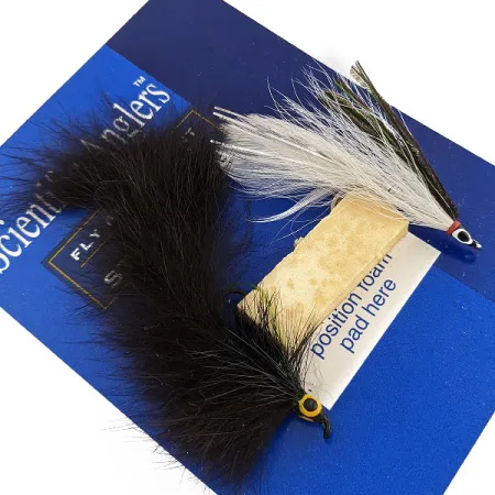 Scientific Anglers Bass Streamers 3M, Nero e Bianco, 7 cm, Streamer #20093