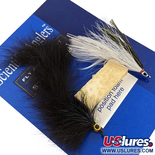 Scientific Anglers Bass Streamers 3M, Nero e Bianco, 7 cm, Streamer #20093