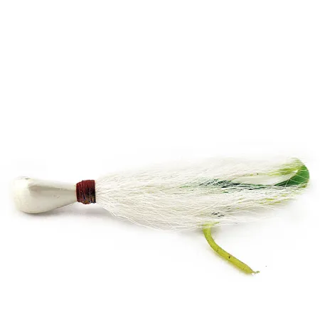 Arkie Lures Ocean Logic Bucktail Striper Jig, 31g, Pearl, Jig per Striped Bass #20139