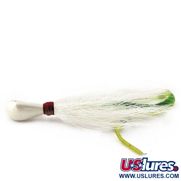 Arkie Lures Ocean Logic Bucktail Striper Jig, 31g, Pearl, Jig per Striped Bass #20139