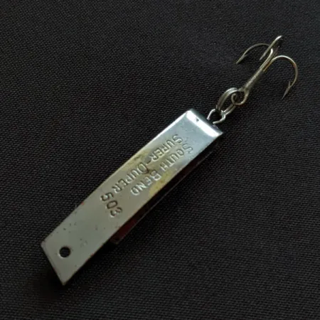 South Bend Super-Duper 503, 4,3g, nickel/rosso, Ondulante #20423