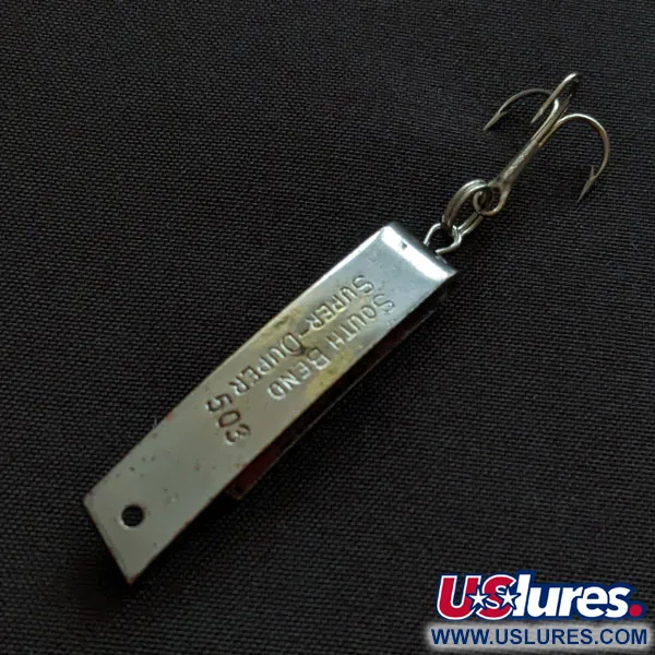 South Bend Super-Duper 503, 4,3g, nickel/rosso, Ondulante #20423