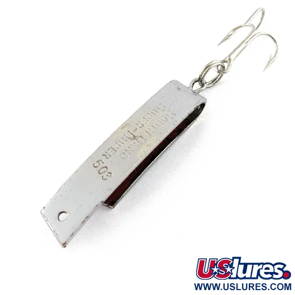 South Bend Super-Duper 503, 4,3g, nickel/rosso, Ondulante #20423