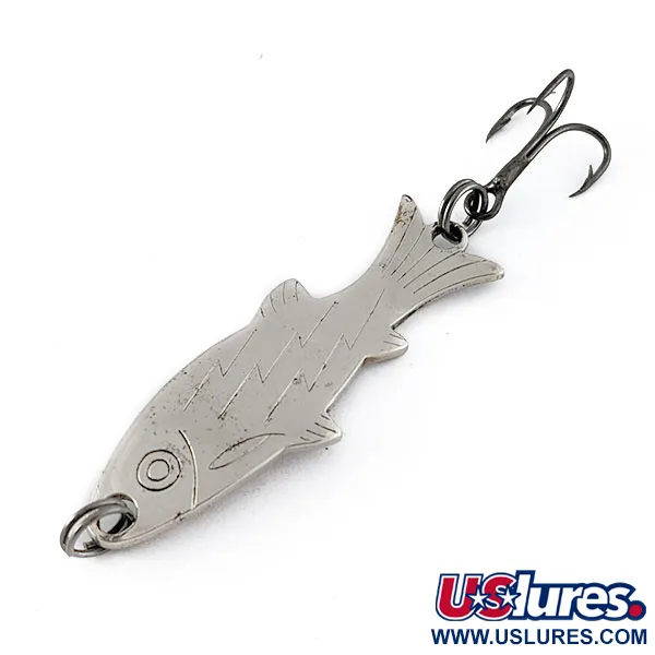 Atlantic Lures Golden Wobble-Fish, 7g, nichel, 4cm, cucchiaino #20479