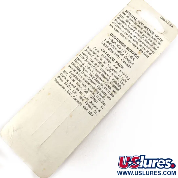 Luhr Jensen Nippin' Sam Wood, 7g, Argento, Esca Topwater #20575