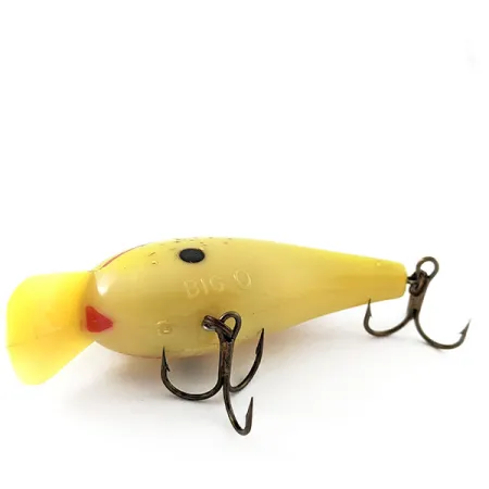 Cotton Cordell Big O Fred C Yang 1967, 14g, Giallo e Verde, Crankbait #20766
