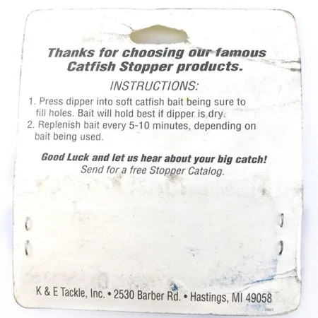 Catfish Stopper Lures Bait Dipper, giallo, 6.5cm, esca siliconica #21202