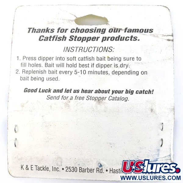 Catfish Stopper Lures Bait Dipper, giallo, 6.5cm, esca siliconica #21202